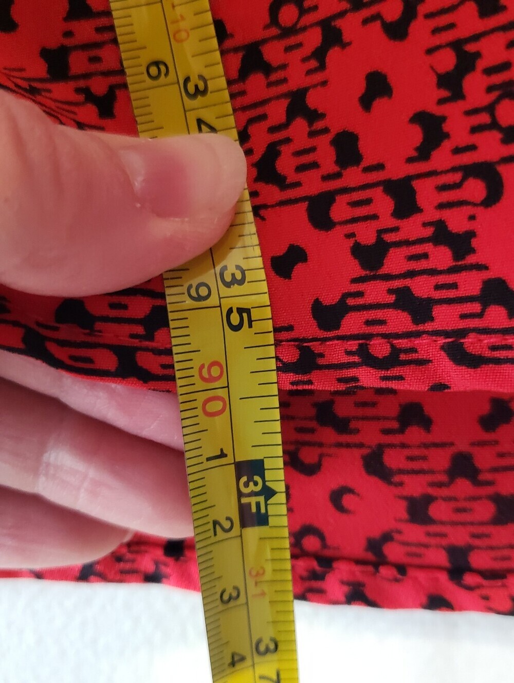 The Limited Ashton Shirtdress Small Red Black Geometric Print Roll Tab Sleeves - Picture 10 of 16